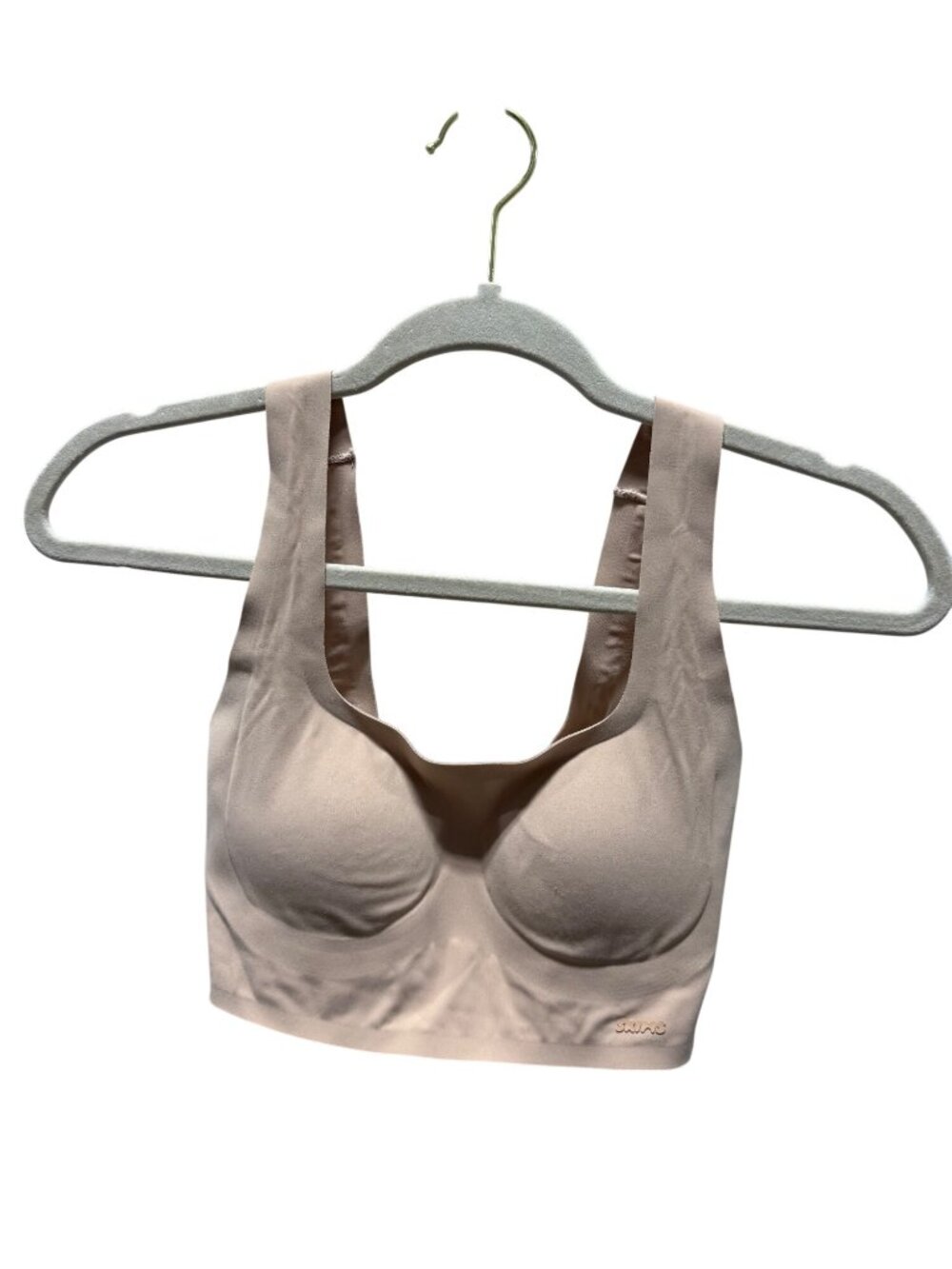 SKIMS Beige Naked Scoop Longline Bra Wireless Women Size XXS